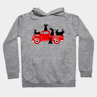 Easter Truck Bunny Hoodie